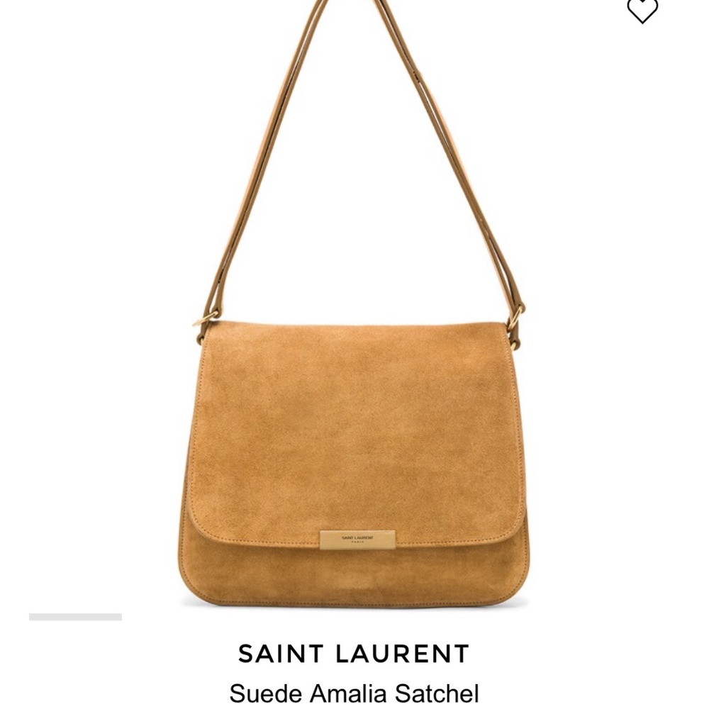 NWT SAINT LAURENT SUEDE BAG SATCHEL
